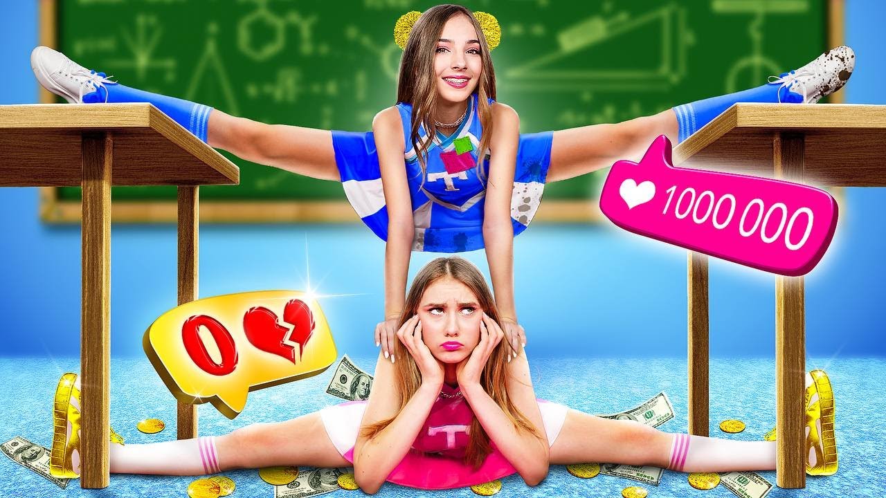 Poor Cheerleader vs Rich Cheerleader | Rich Became Broke for 24 Hours