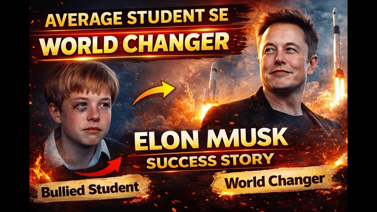Ek bullied student kaise duniya ka future design karta hai 😱– Elon Musk ki real story  #boardexam