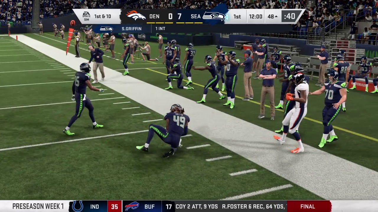 Shaquem Griffin leaping INT