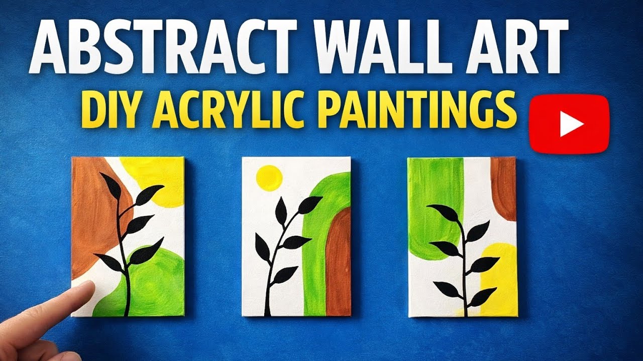 Painting 🎨 for home decor, water colour craft tutorial 🖌️