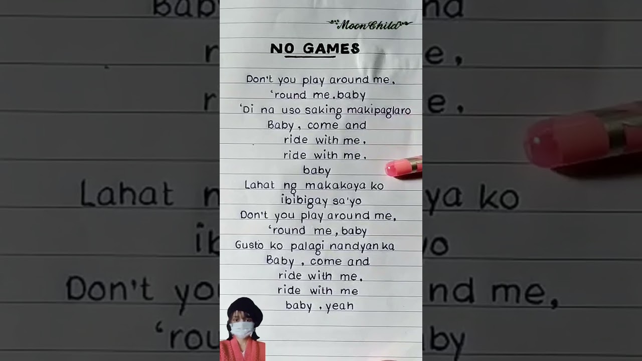 No Games by Ex battalion | Handwritten Lyrics (REQUESTED) 