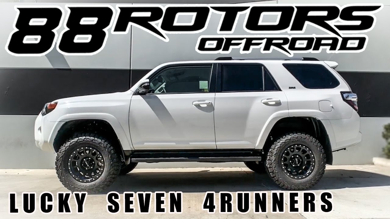 LUCKY 7 PACK OF TOYOTA 4RUNNERS LIFTED ON 33's