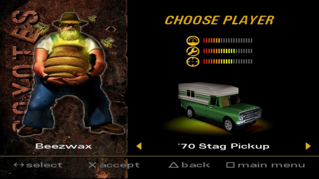 Vigilante 8 quest mode Beezwax