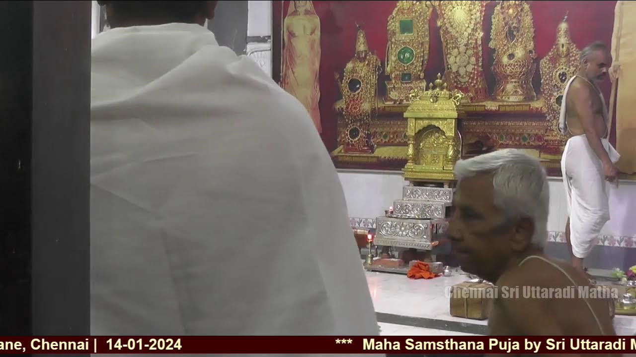 Maha Samsthana Puja by Sri Uttaradi Math Swamiji @ UM, Chennai | 14-01-2024 (1)