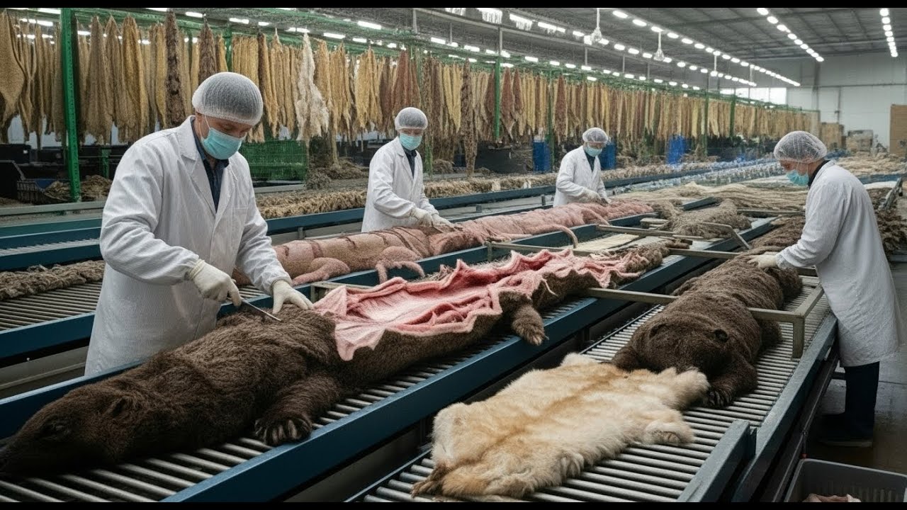 Inside the Factory | From Farm to Luxury Sable Fur Coat (Full Process ASMR)