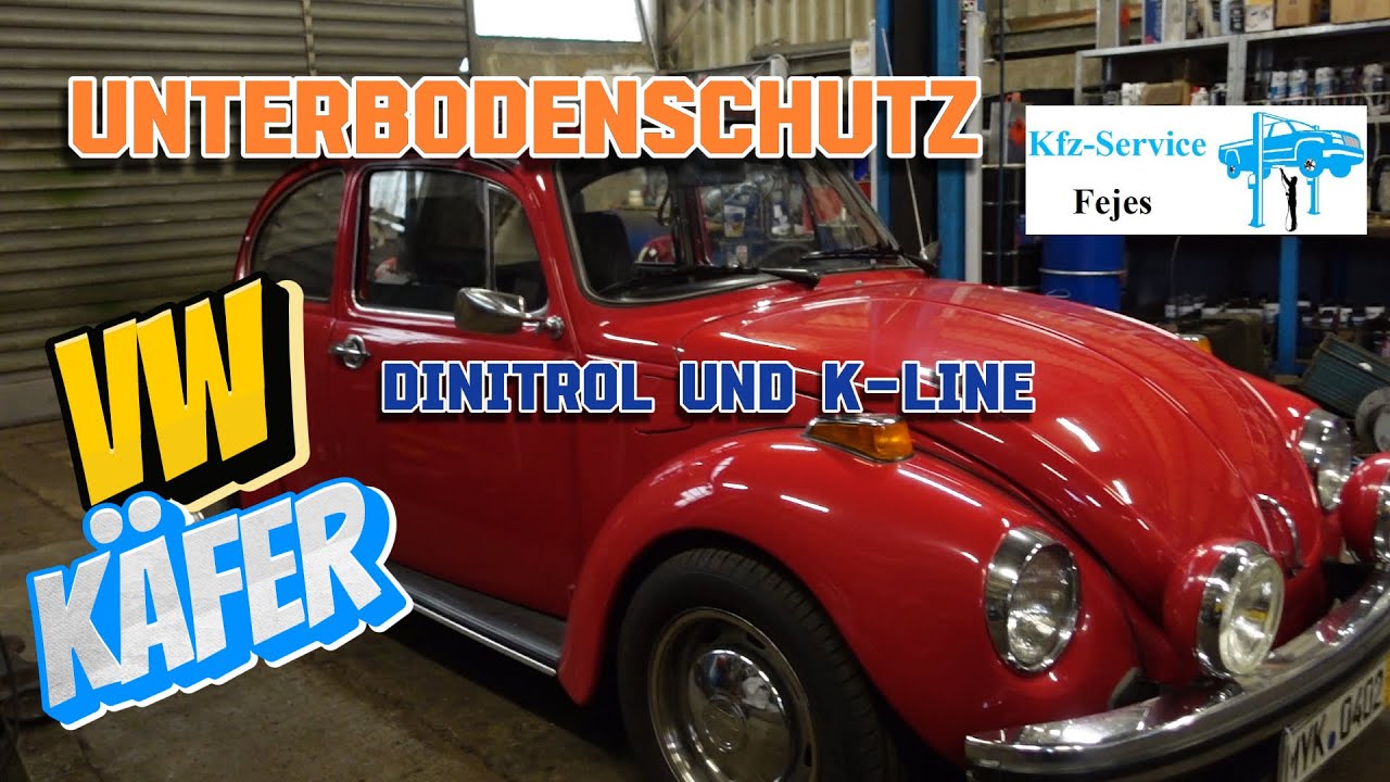 Oldtimer VW Käfer Baujahr 1973 bekommt Unterbodenschutz und Hohlraumkonservierung