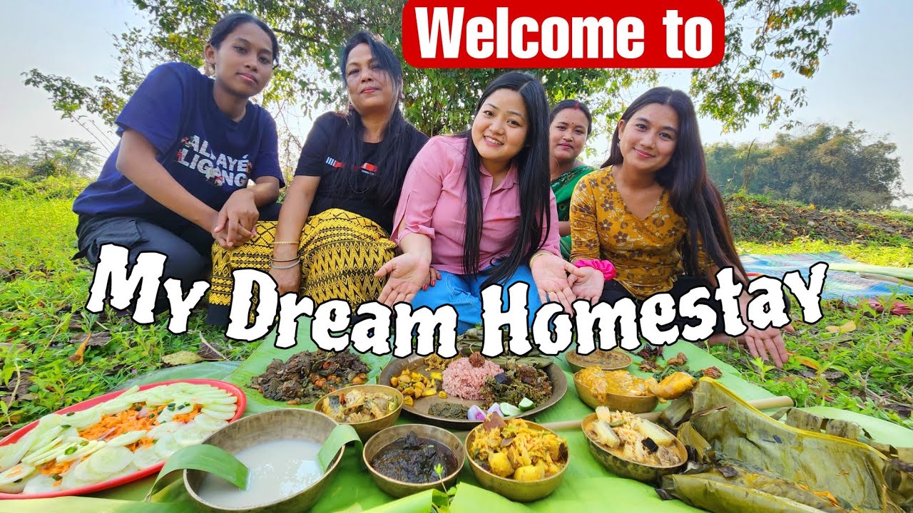 WELCOME TO My dream Home Stay in Majuli 🍀 // BIGGEST Lunch EVER 🥰