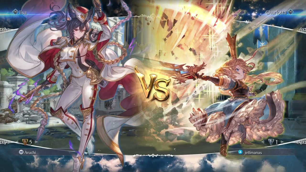 Granblue Fantasy Versus: Rising_Charlotta vs Ilsa (Lobby)