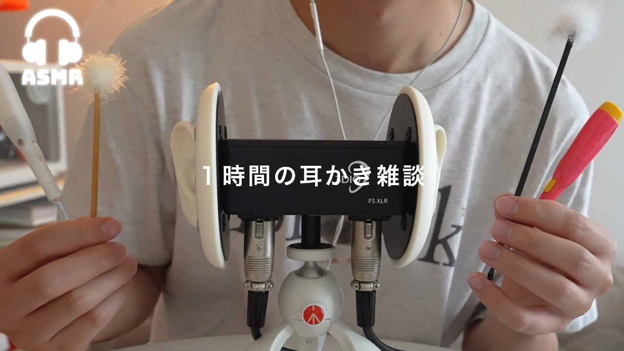 【ASMR/長時間】1時間のぐっすり眠れる耳かき雑談💤Ear cleaning sound ASMR