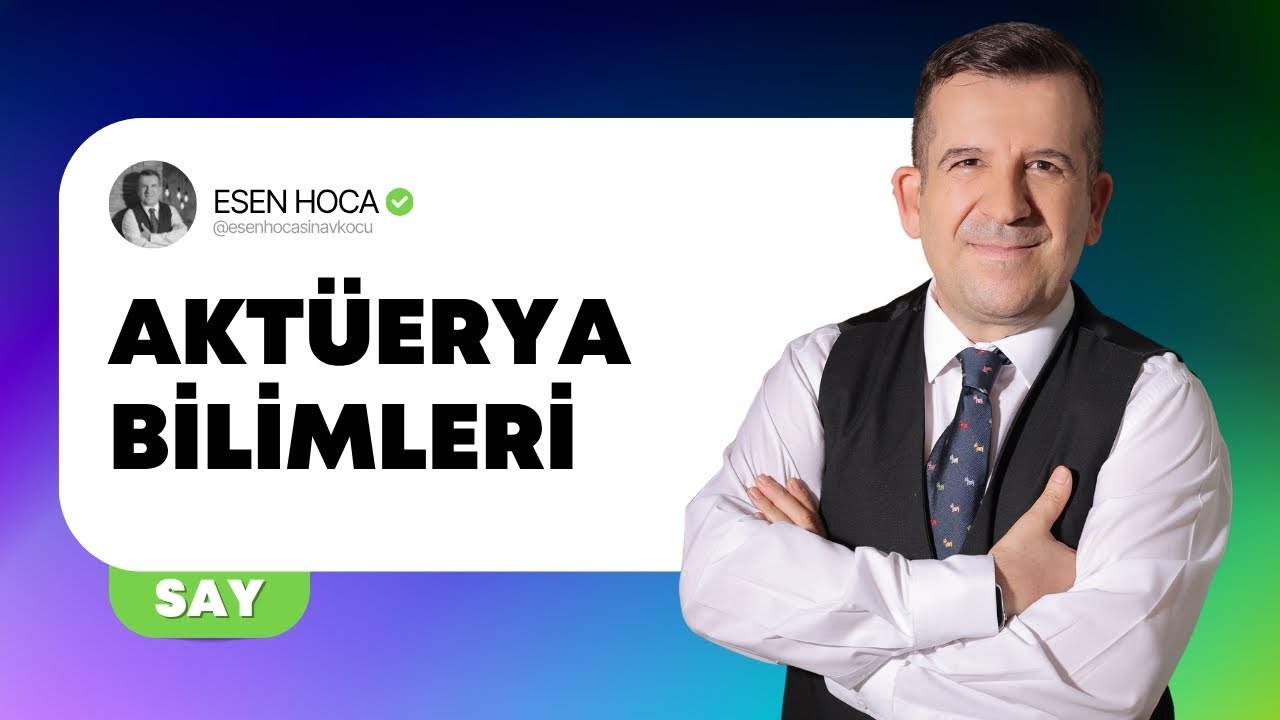 Akt&uuml;erya Bilimleri | Mezunlar Ne Yapar? #Akt&uuml;eryaBilimleri #Esenhoca