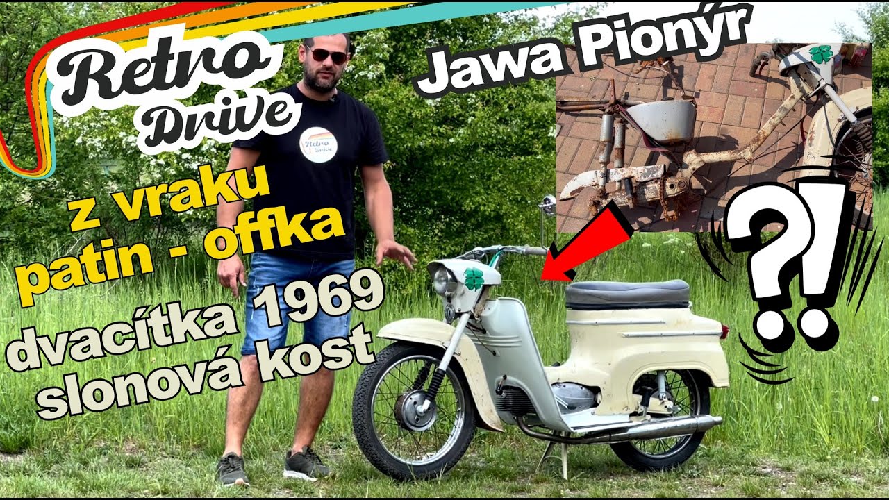 Vzácná ale zrezlá, utopená a znovu oživená! Jawa 50 Typ 20 (1969) – Kompletní záchrana!