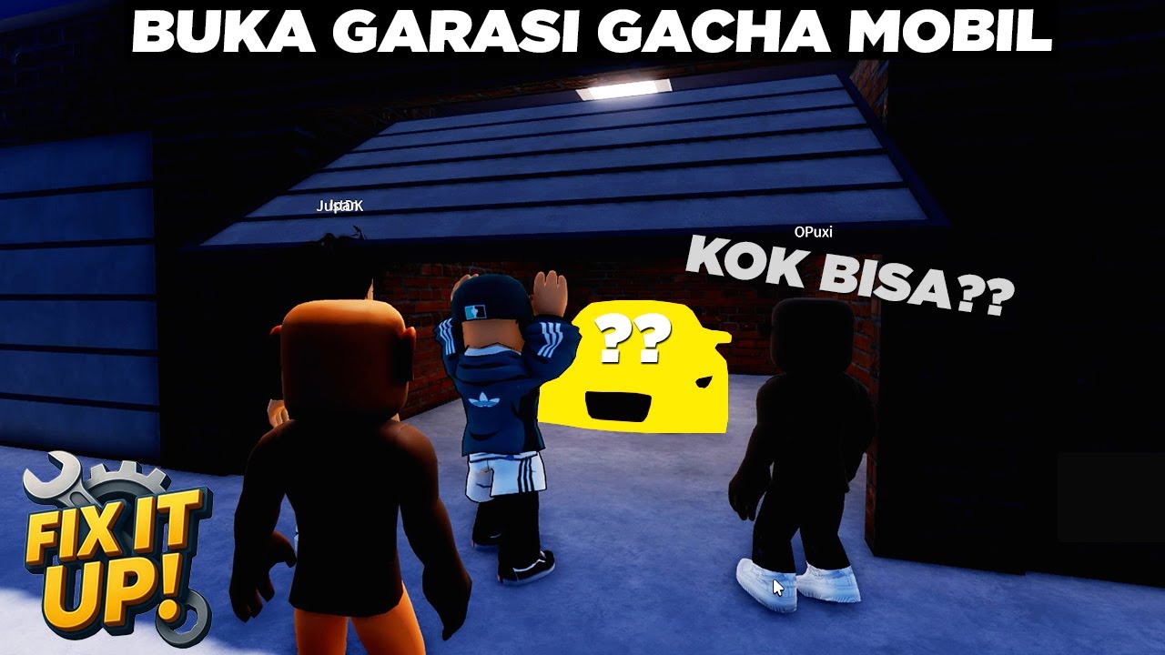 Moment Pertama-Kalinya Gacha Isi Garasi, Wangii Broo 🥰🥰 Roblox Fix It Up Indonesia