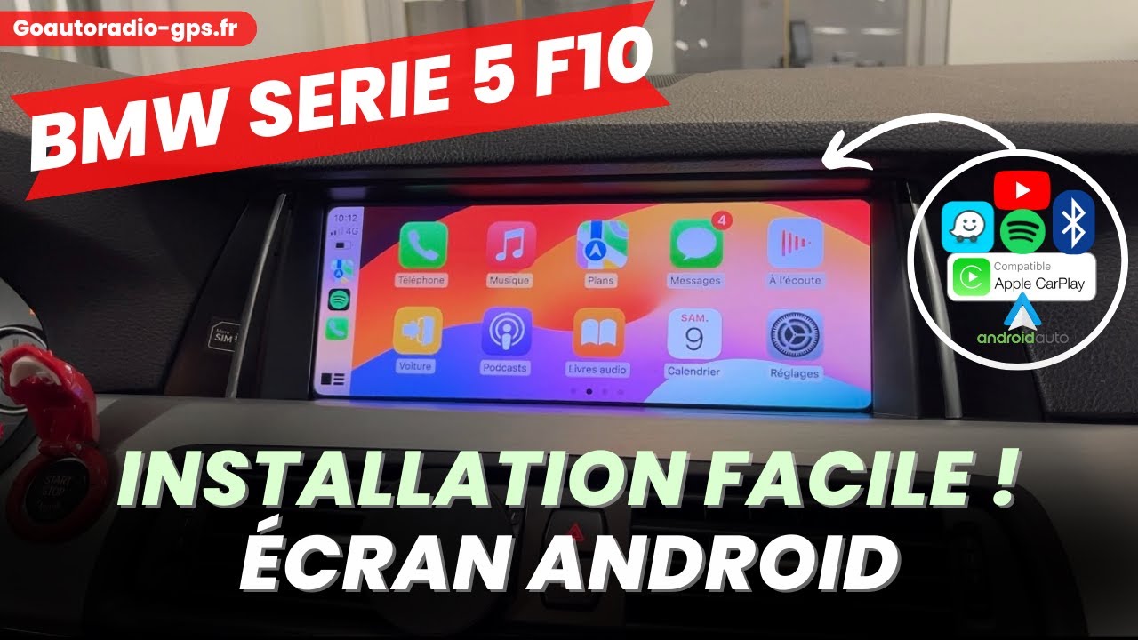 Installation Écran Android avec Carplay et Android Auto sur BMW Série 5 F10