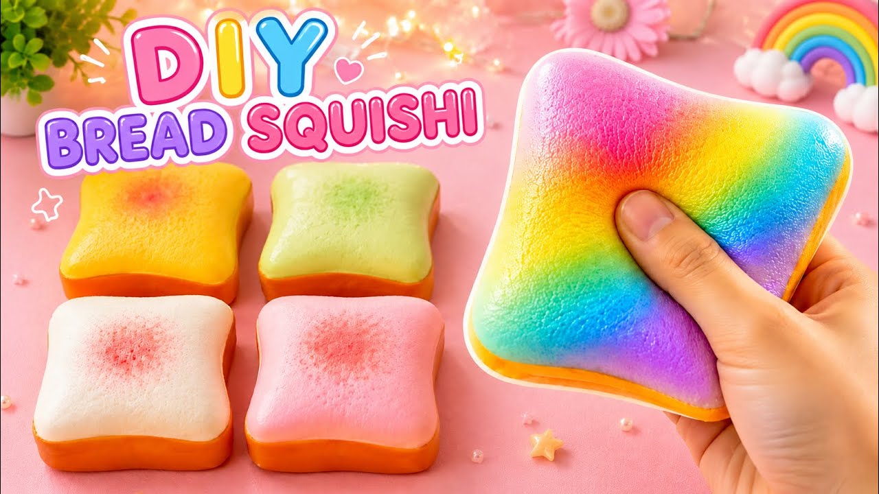 🍞 How to Make the CUTEST Bread Squishy! 😍 (Easy DIY)