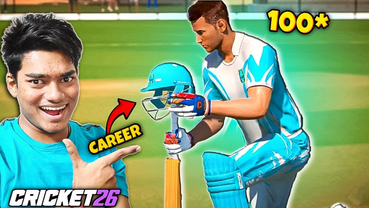 I HIT 100 IN MY FIRST MATCH 💯 - CRICKET 26 CAREER MODE #1