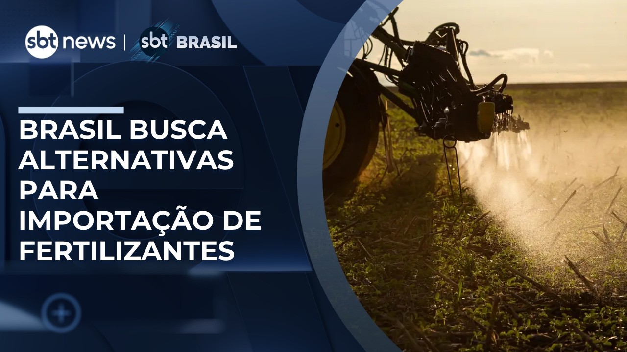Brasil busca alternativa para compra de fertilizantes ap&oacute;s suspens&atilde;o de China e R&uacute;ssia | #SBTBrasil