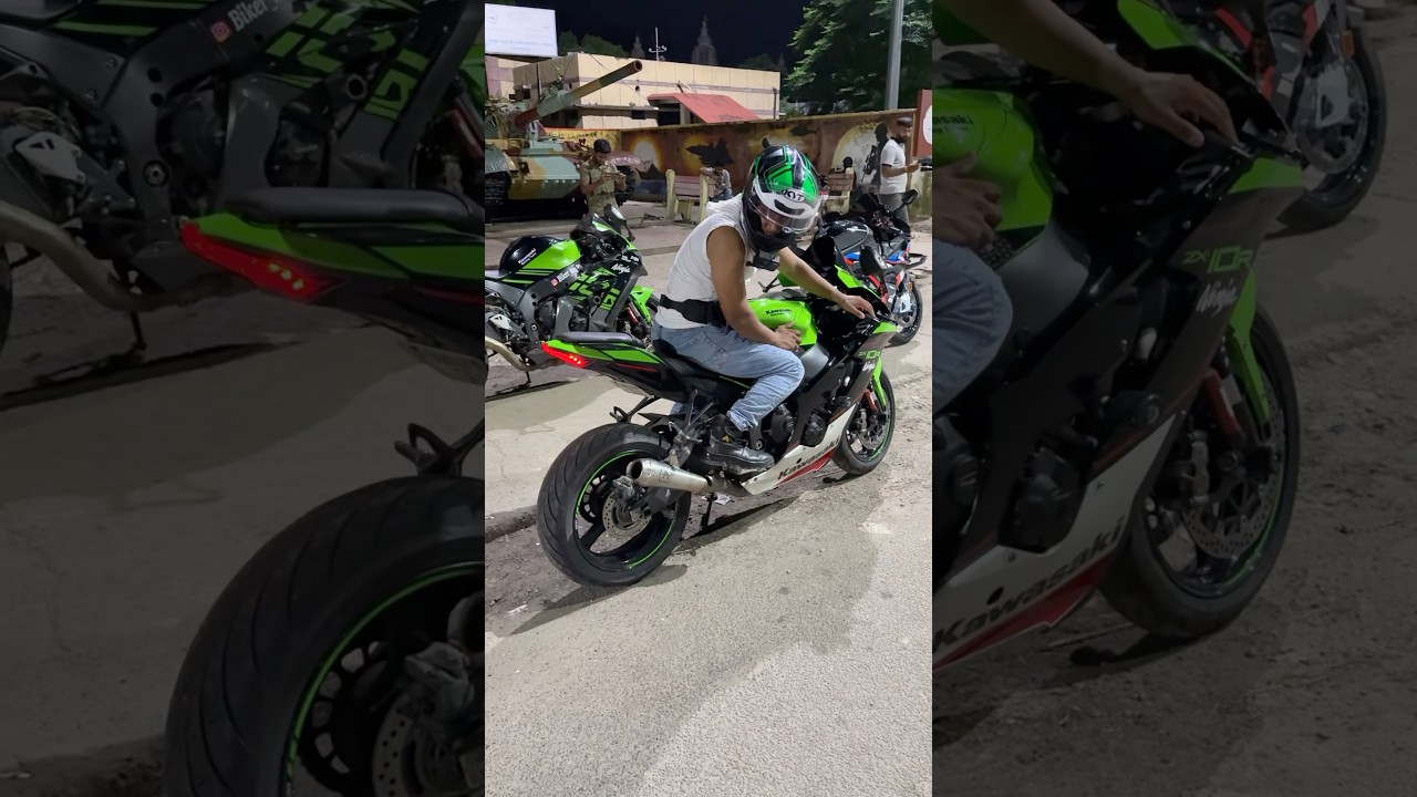 Kawaski Zx10R BS6 Loud Exhaust Sound Test with Arrow titanium Slip on Exhaust #zx10r