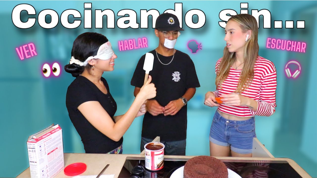 COCINANDO SIN VER 👀 HABLAR 👄 Y ESCUCHAR 👂🏻 | ¿Lo logramos hacer? 🤔