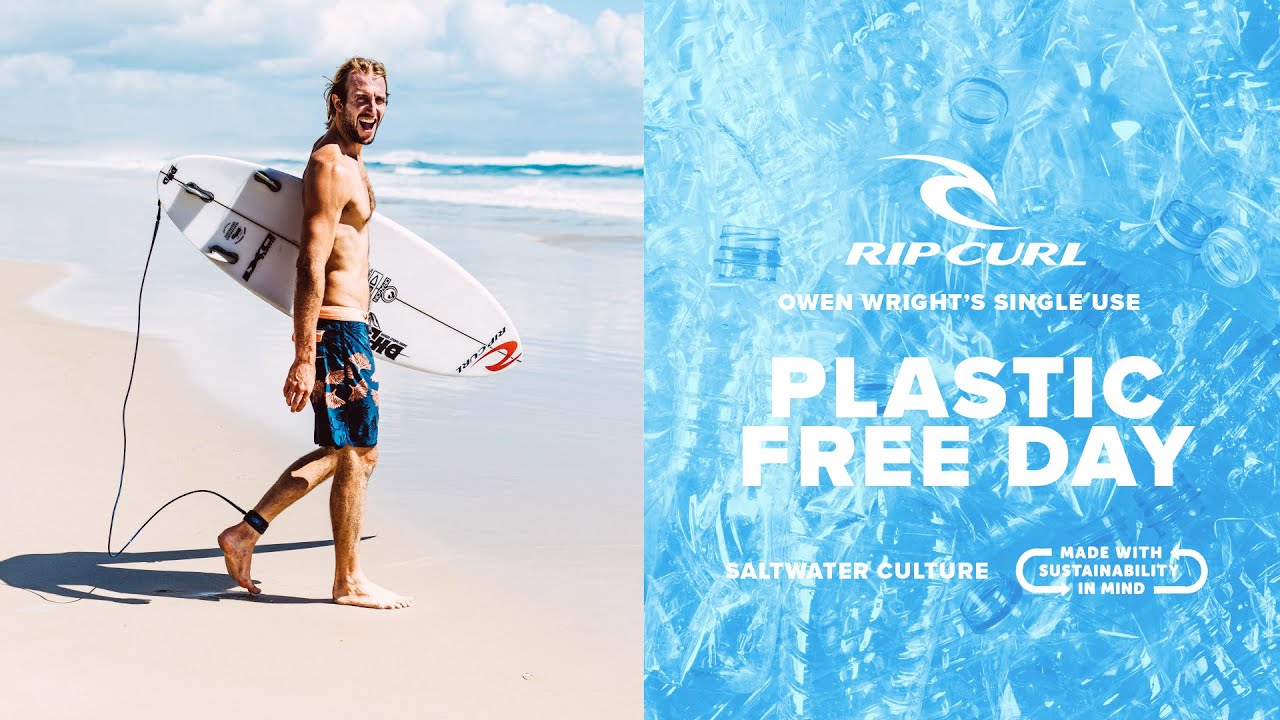 Owen Wright's Plastic Free Day | Mirage Saltwater Culture Boardshorts | Rip Curl