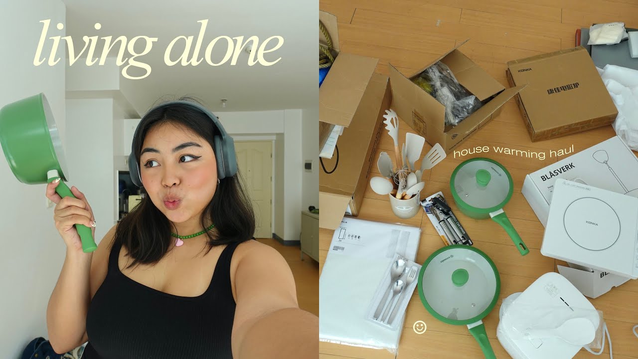 Living Alone in Manila • Appliance & Home stuff haul, ikea trip & settling in 📦