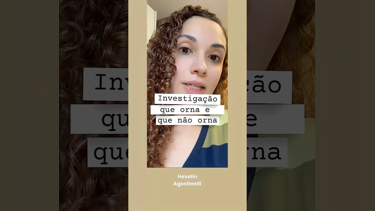 INVESTIGA&Ccedil;&Atilde;O QUE ORNA E QUE N&Atilde;O ORNA