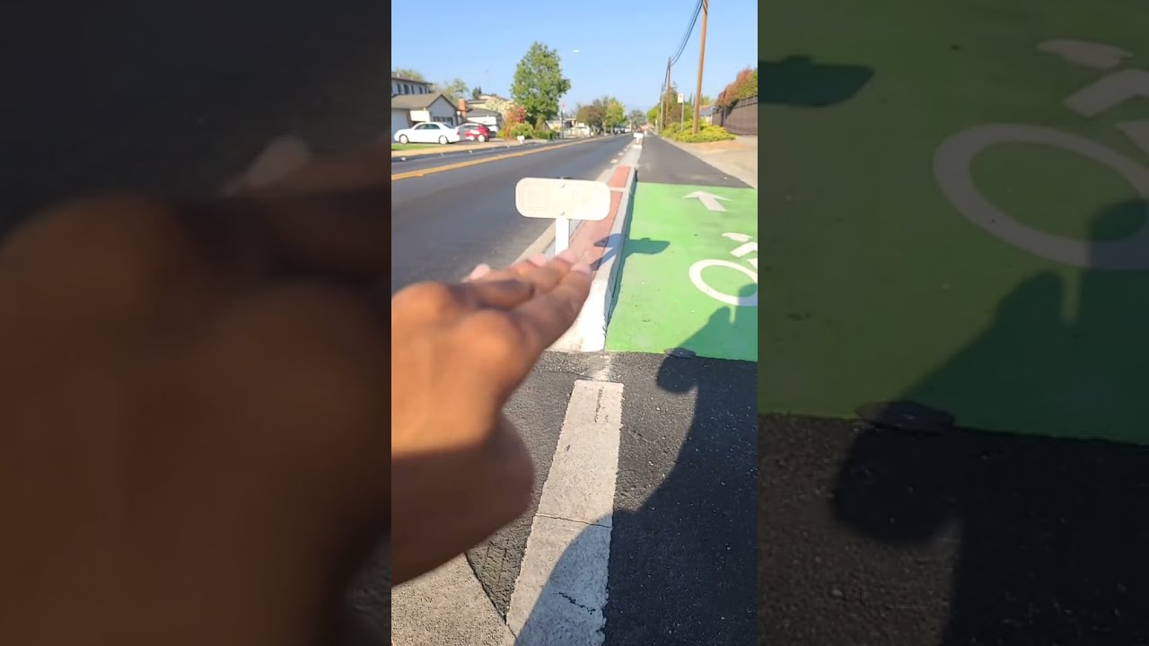 Protected Bike Lane in Cupertino