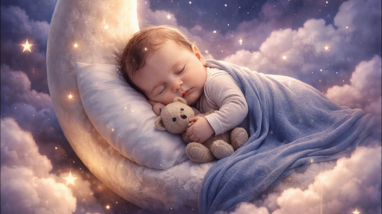 5 Hours Super Relaxing Baby Music ❤️Bedtime Lullaby 🎵With BLACK SCREEN