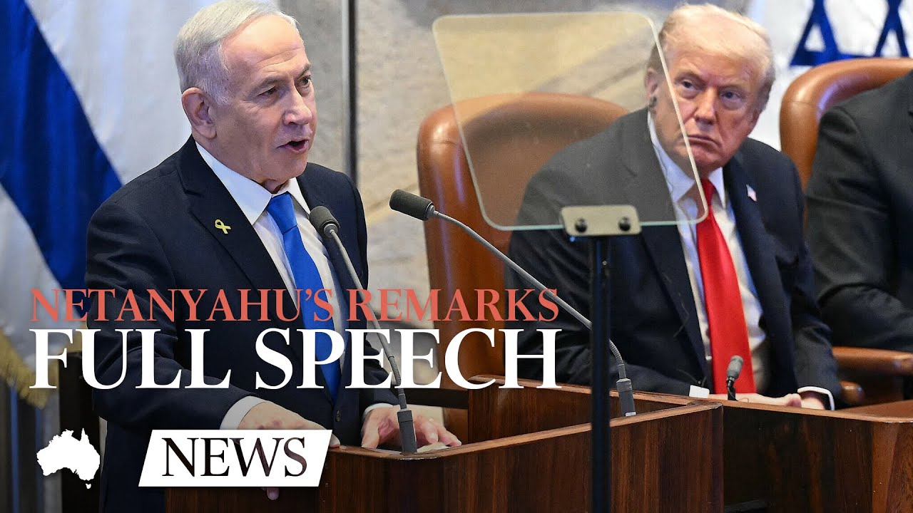 Full Speech: Israeli prime minister Netanyahu welcomes Trump to Israeli Knesset