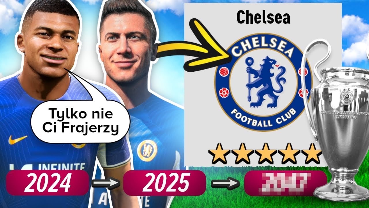 LOSOWO dodawałem zawodników do... CHELSEA XD, dopóki nie WYGRAŁA LIGI MISTRZÓW! 😱