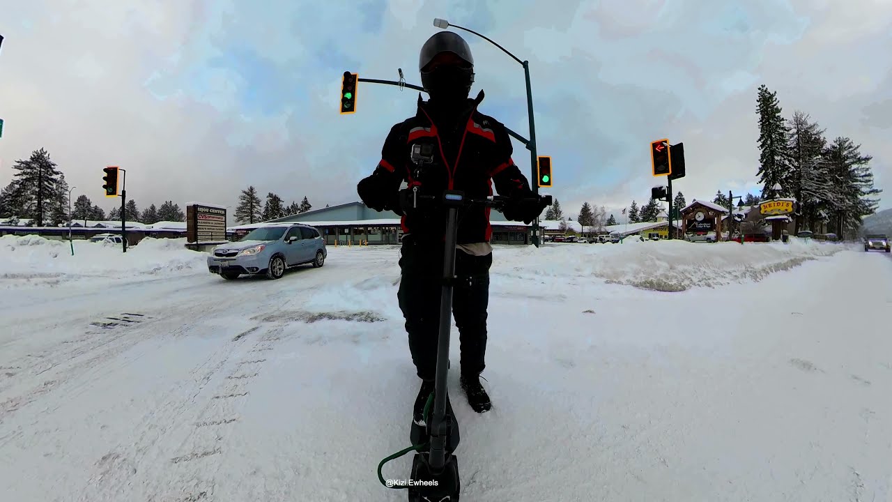 What Is LIKE RIDING Electric Scooter In The SNOW