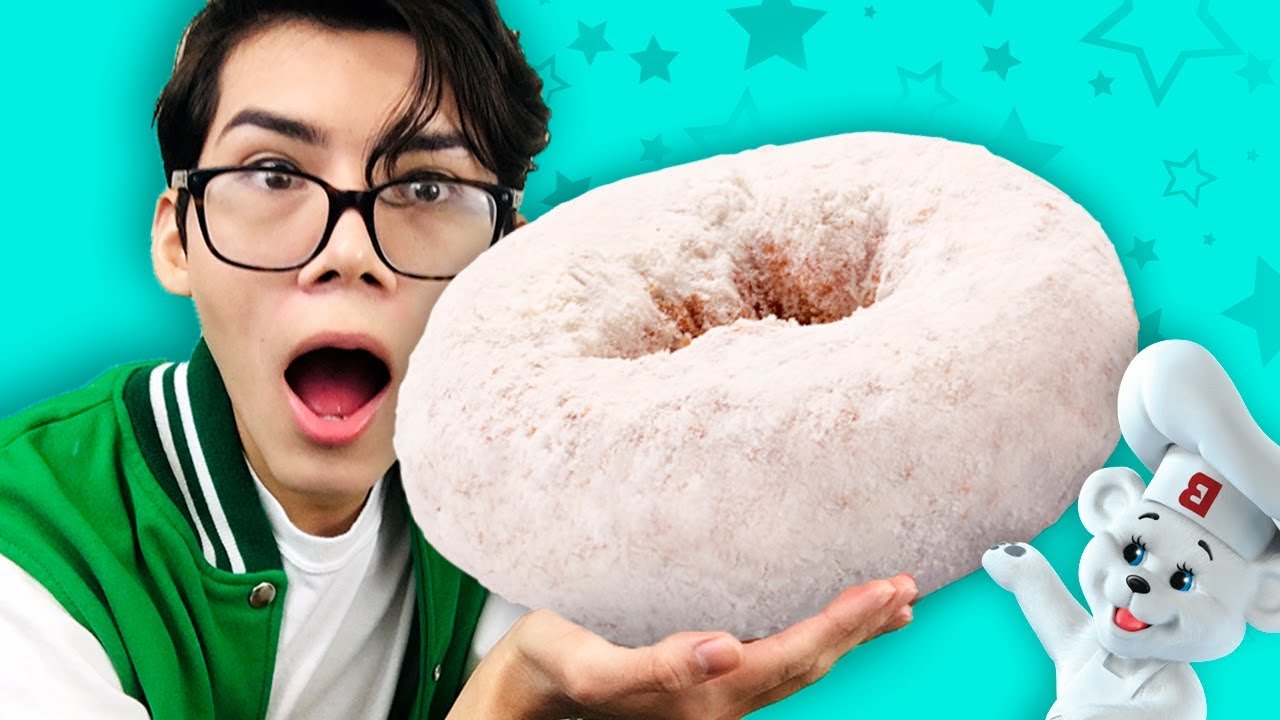 ¡HAZ UNA DONA ESPOLVOREADA GIGANTE! 😱🍩¡Deliciosa!