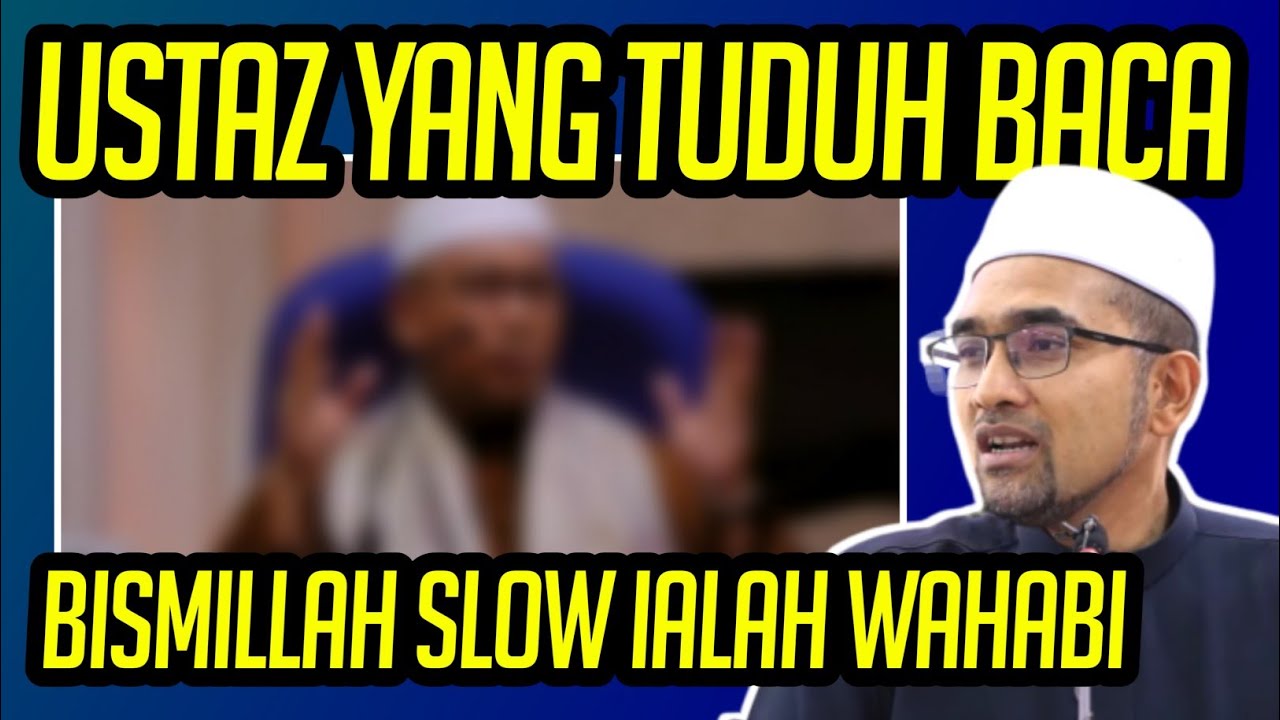 ADA USTAZ YANG TUDUH BACA BISMILLAH SLOW IALAH WAHABI || DR RORA