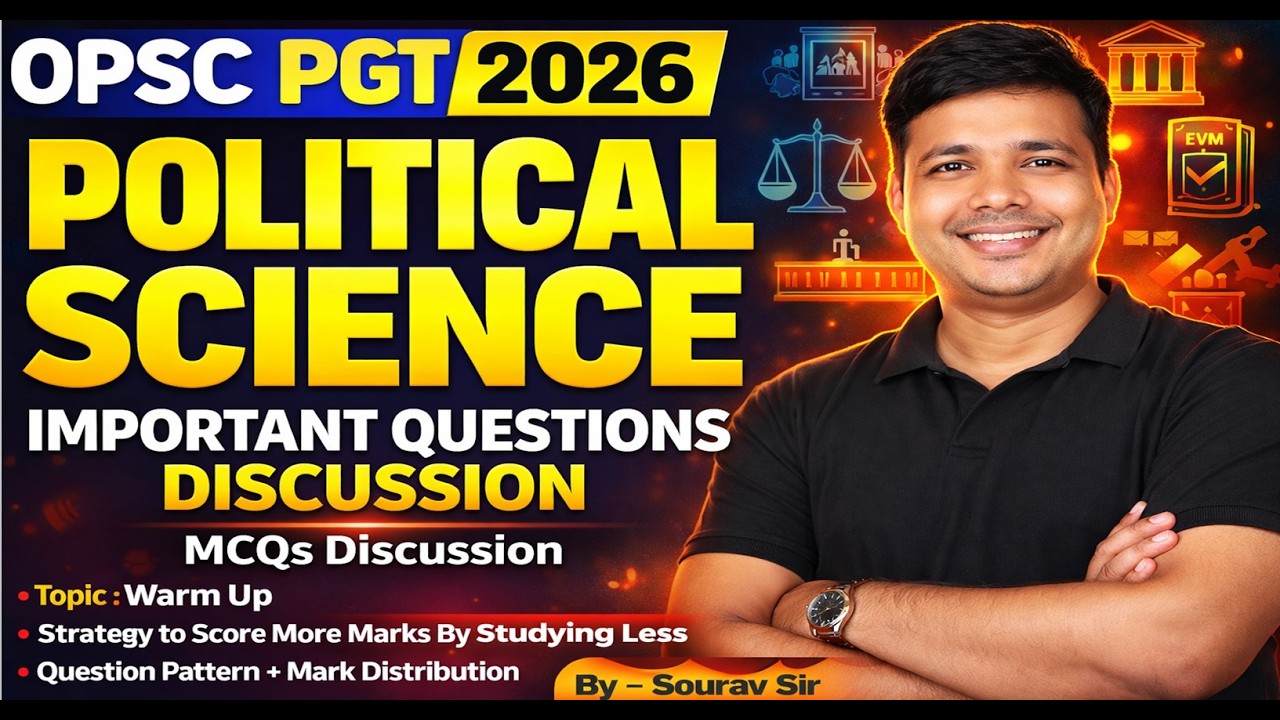 POLITICAL SCIENCE   Important MCQs Discussion   OPSC PGT 2026 #politicalscience #opscpgt