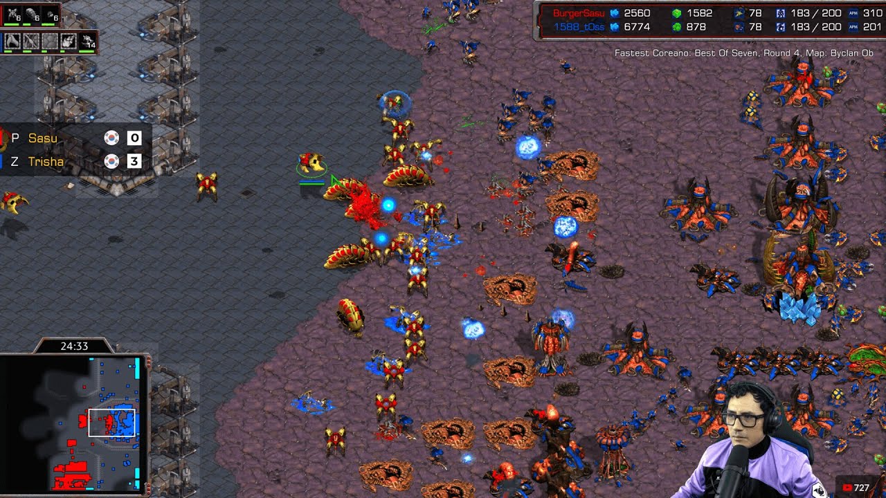 STARCRAFT FASTEST COREANO Bo7 🇰🇷 SASU vs TRISHA 🇰🇷 ROUND 4 y 5