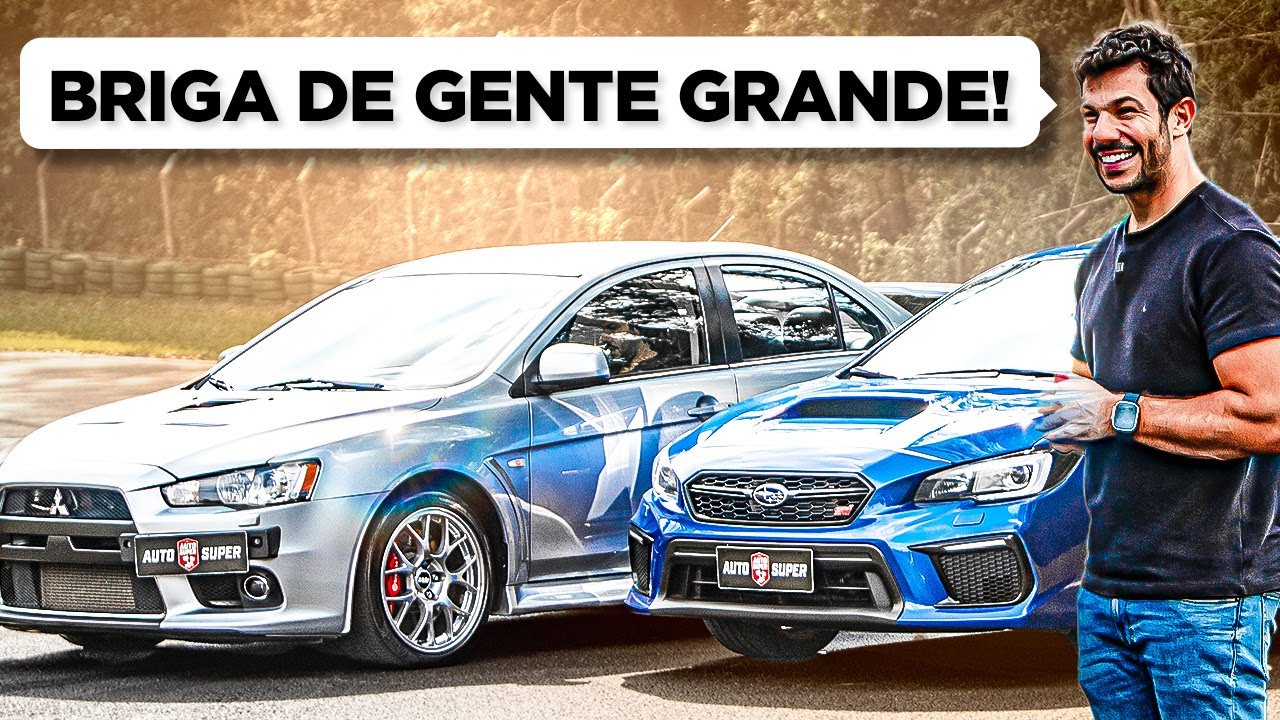 A BATALHA MAIS ESPERADA DO SÉCULO!?😈 SUBARU WRX STI vs LANCER EVO X