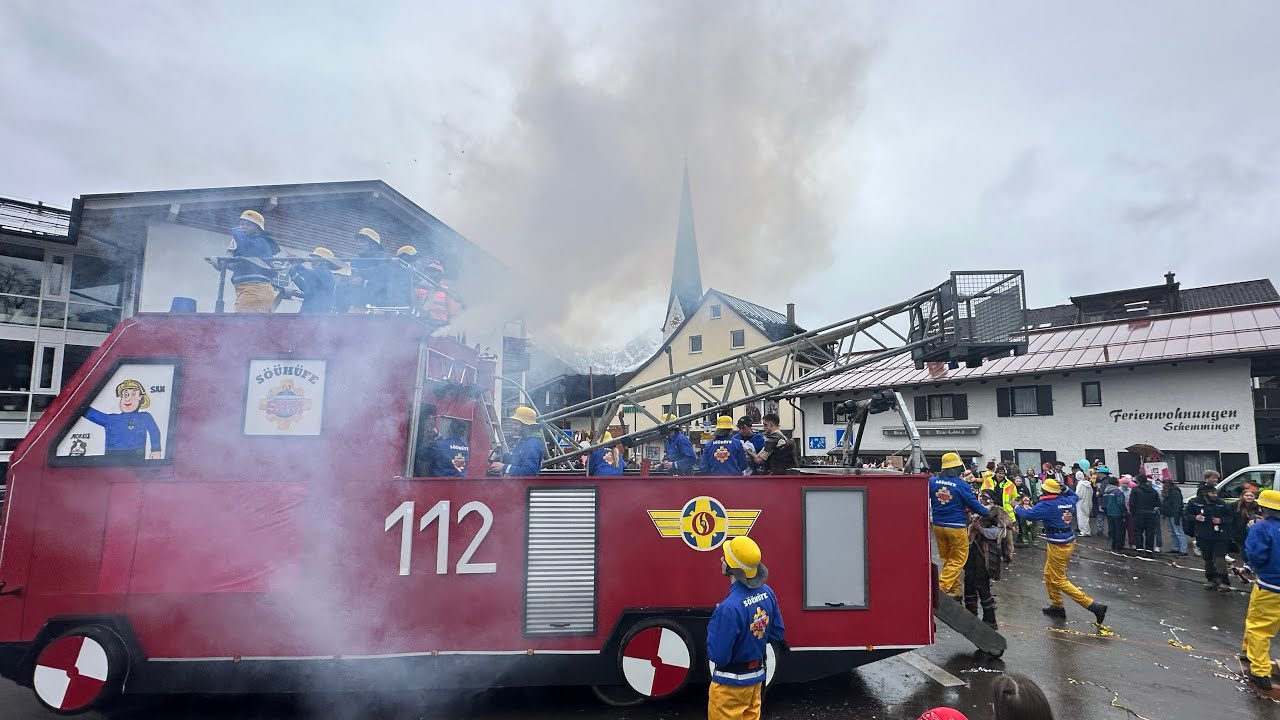 Faschingumzug in Fischen. Teil 2 Karnavalsumzug Fischen 2025. Teil 2