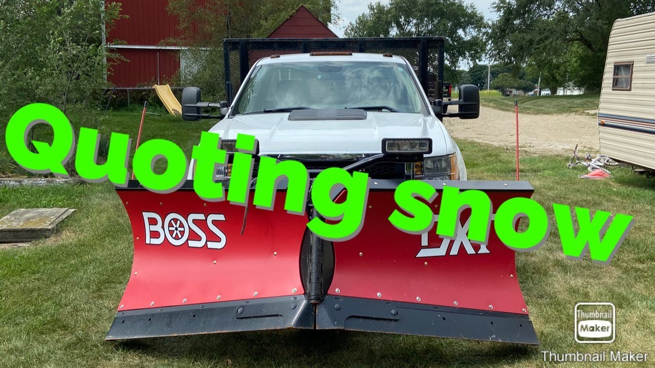 How to quote snow plowing (with real numbers)