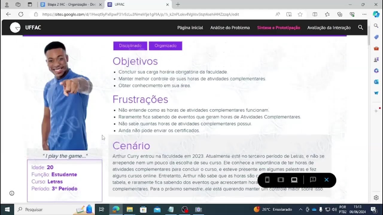 Personas em Prototipagem e Design de Soluções em Interface Homem Máquina  // Personas in Prototyping