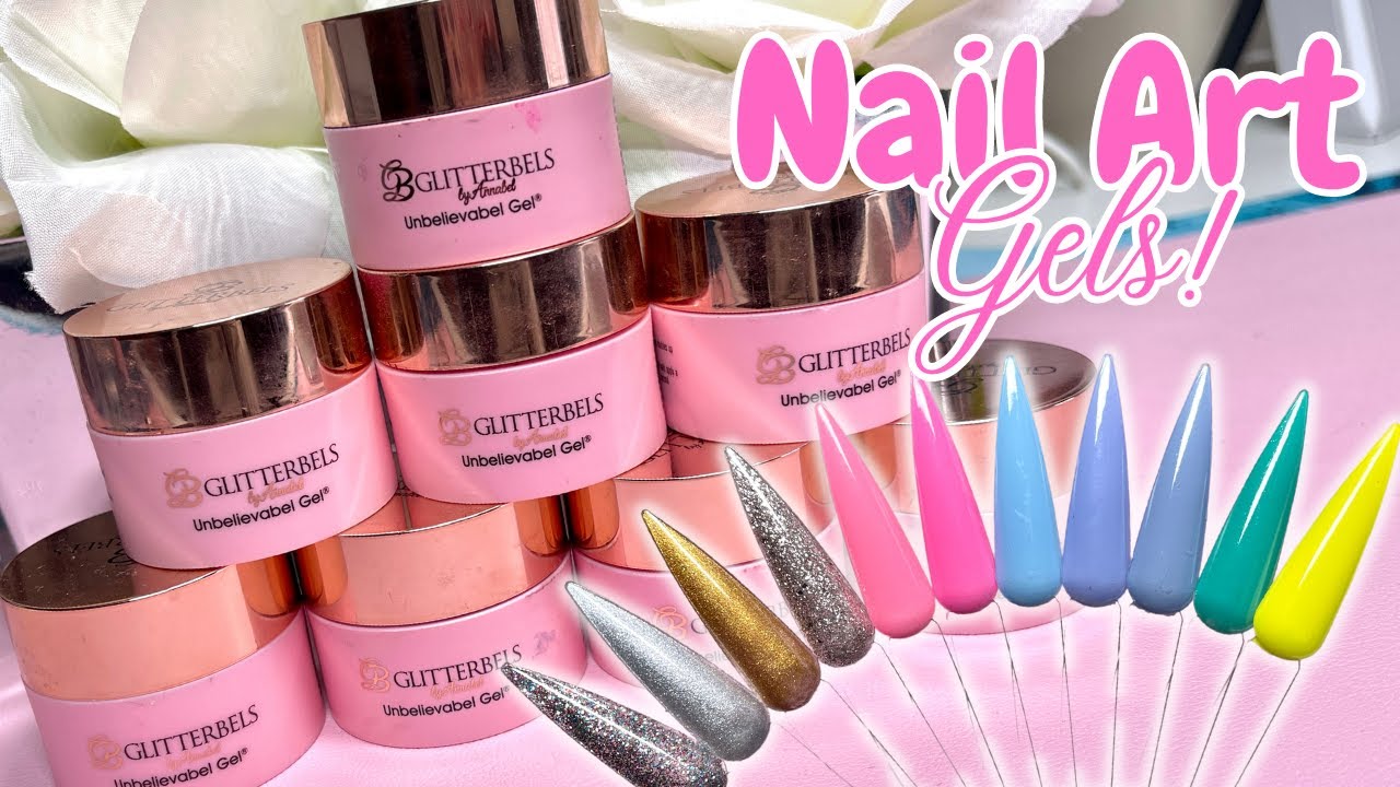 THE BEST NAIL ART GELS| GLITTERBELS UNBELIEVABLE NAIL ART GEL HAUL