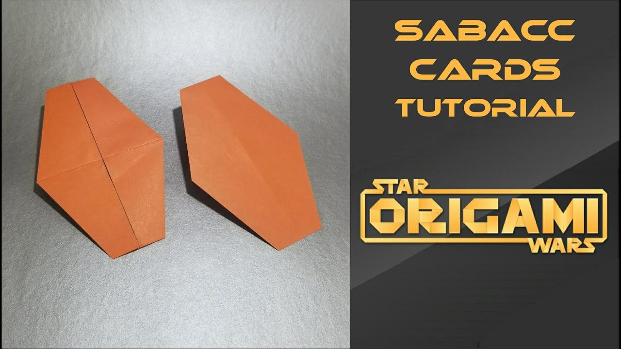 Star Wars Origami Tutorial: Sabacc Cards