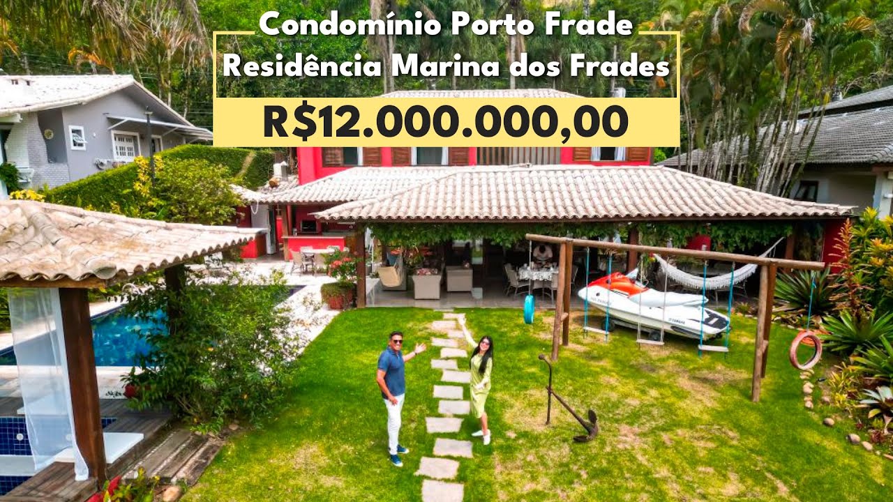 MEGA CASA DE CANAL NO CONDOMÍNIO DE MILHÕES - PORTO FRADE - ANGRA DOS REIS