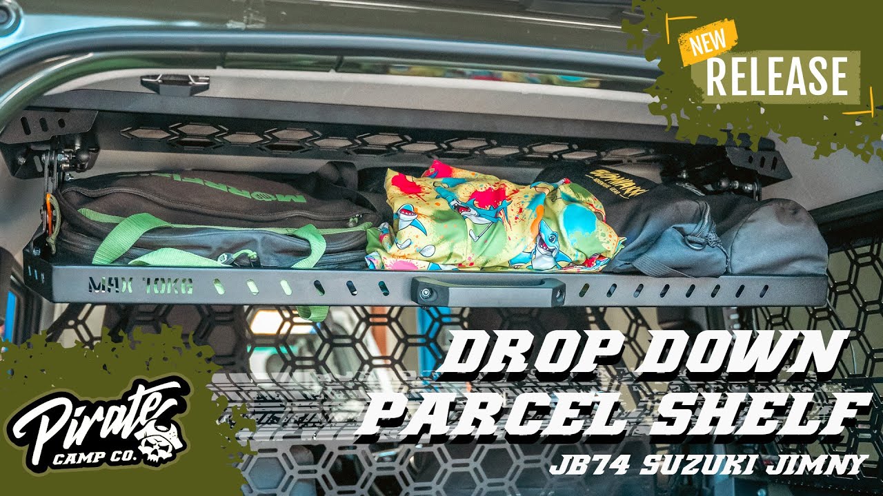 JB74 SUZUKI JIMNY REAR PARCEL DROP DOWN SHELF How to Install