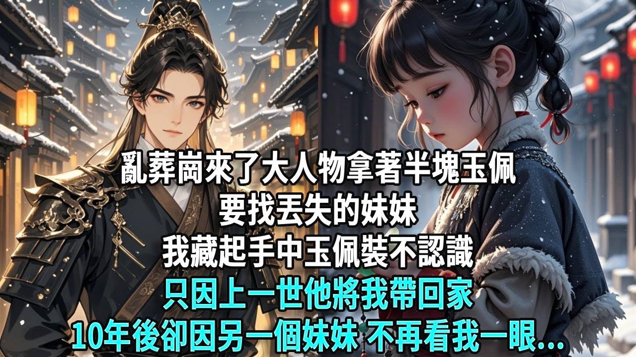 亂葬崗來了大人物拿著半塊玉佩，要找丟失的妹妹。我藏起手中玉佩裝不認識。只因上一世，他將我帶回家，10年後卻因另一個妹妹，不再看我一眼...