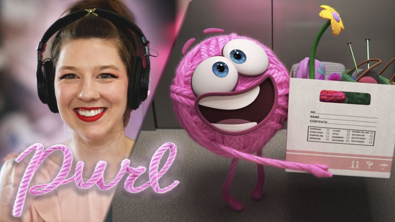 I watched *Purl* a Pixar Sparkshort for the first time