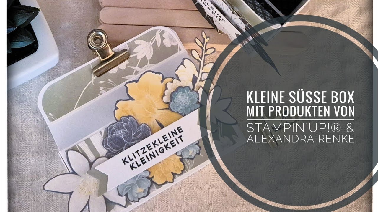 Kleine süße Box mit Produkten von Stampin`Up!® & Alexandra Renke