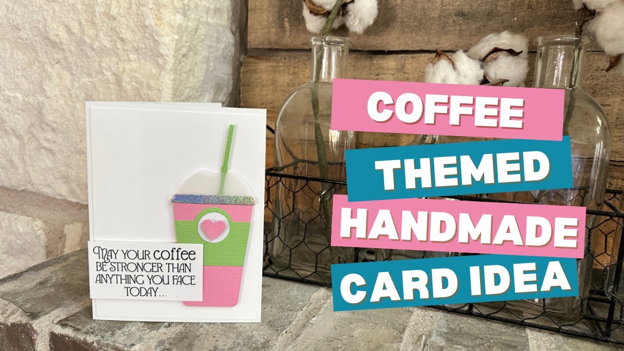 Идея открытки своими руками на кофейную тематику