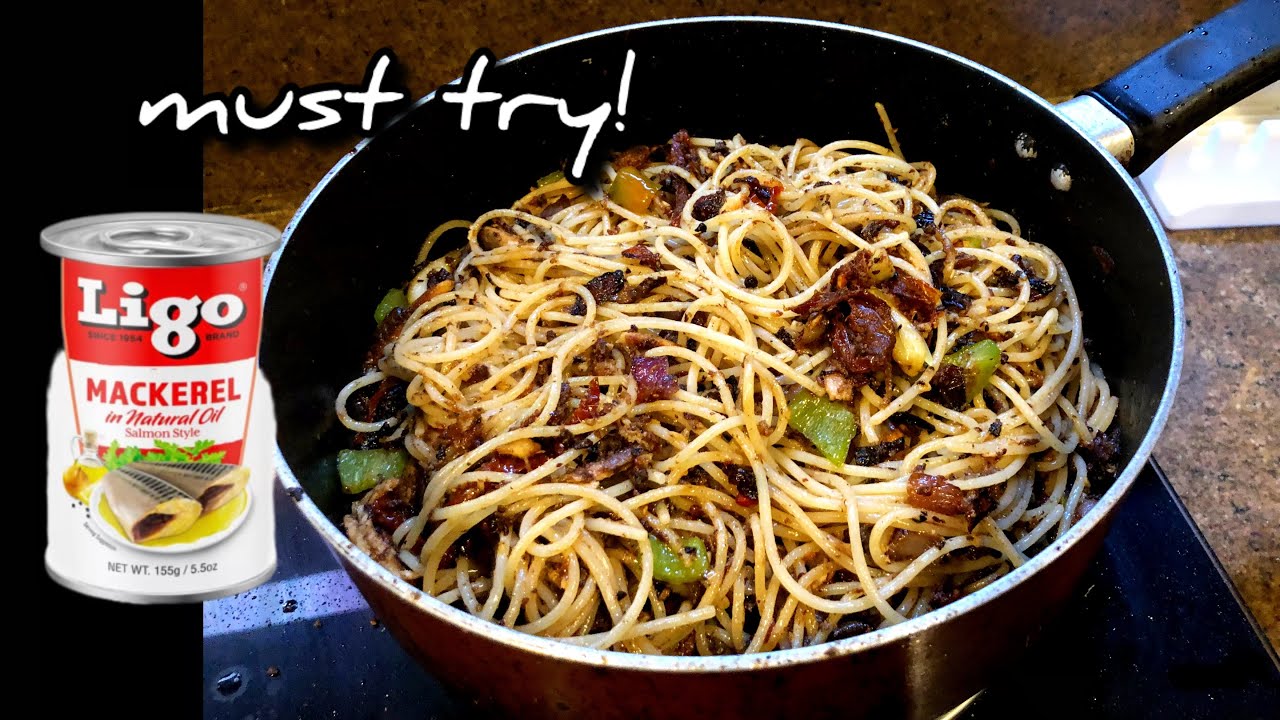Spaghetti Pasta with Mackerel recipe