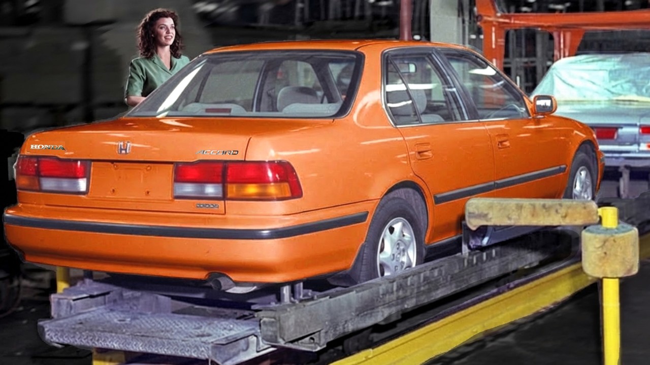 How Honda built its 'reliable' cars in US Factory – 1990s Honda Accord + Civic Production line