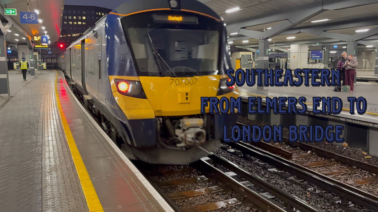 Ride on the Southeastern (City Beam) from Elmas End to London Bridge 