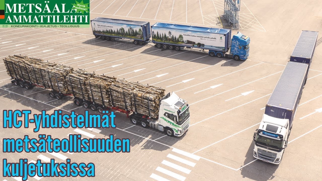 HCT-yhdistelmät metsäteollisuuden kuljetuksissa - Positiivisia kokemuksia